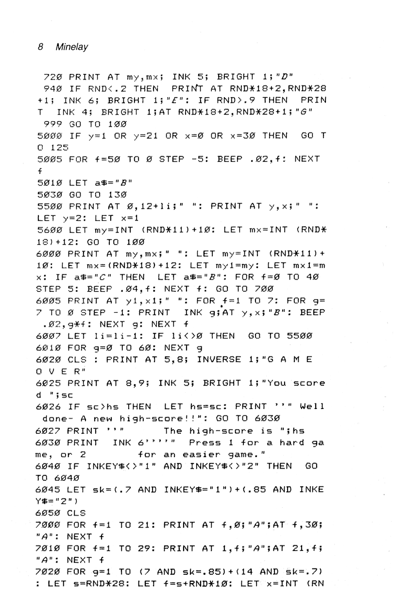 60 Programs For The Sinclair ZX Spectrum - Page 8