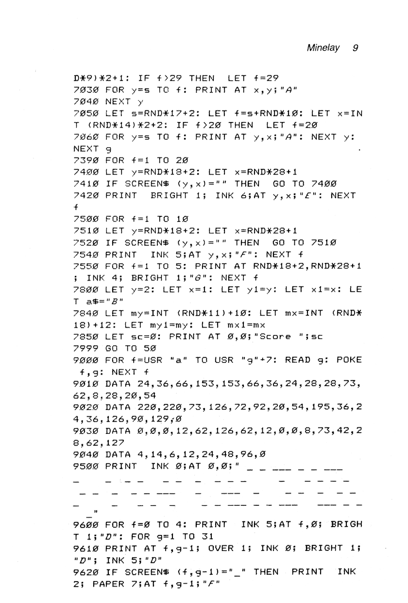 60 Programs For The Sinclair ZX Spectrum - Page 9