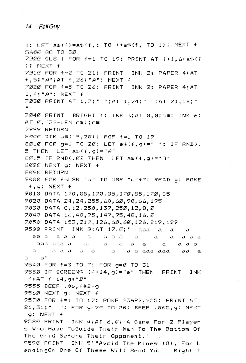 60 Programs For The Sinclair ZX Spectrum - Page 14