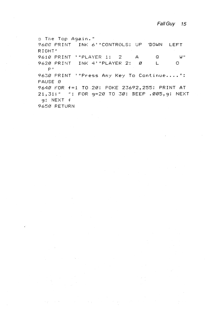 60 Programs For The Sinclair ZX Spectrum - Page 15