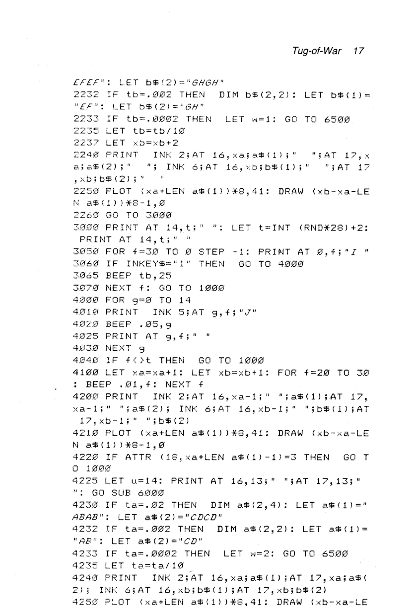 60 Programs For The Sinclair ZX Spectrum - Page 17