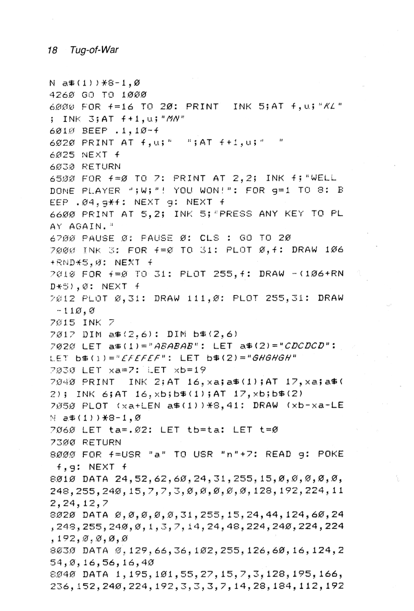 60 Programs For The Sinclair ZX Spectrum - Page 18