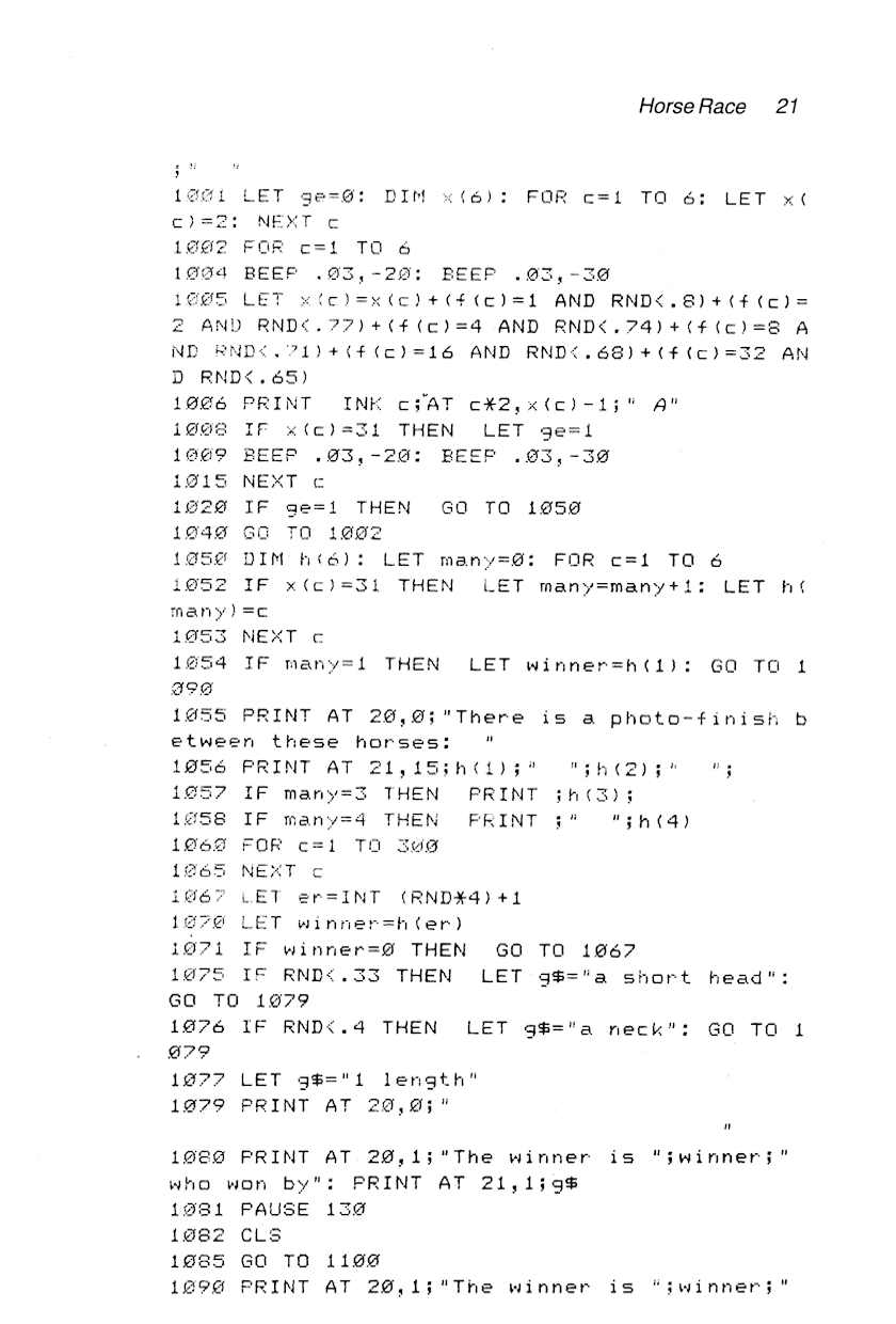 60 Programs For The Sinclair ZX Spectrum - Page 21