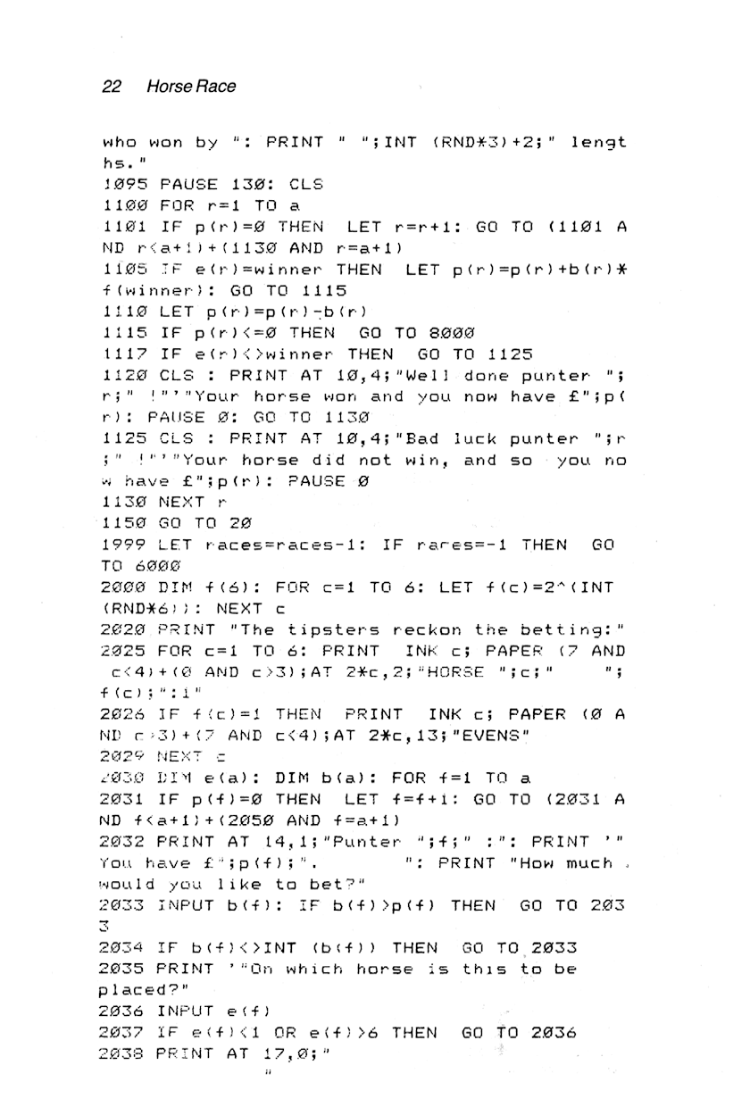 60 Programs For The Sinclair ZX Spectrum - Page 22