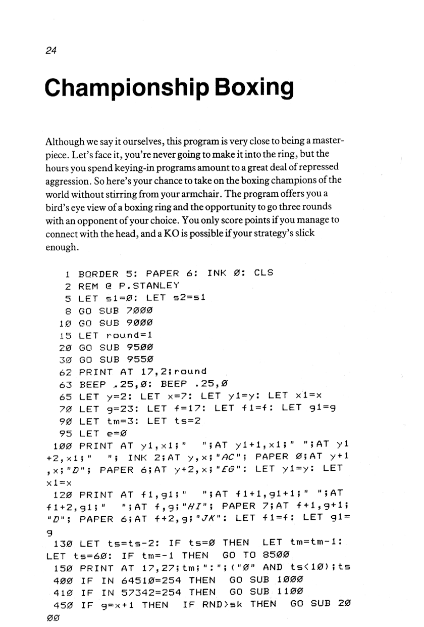 60 Programs For The Sinclair ZX Spectrum - Page 24