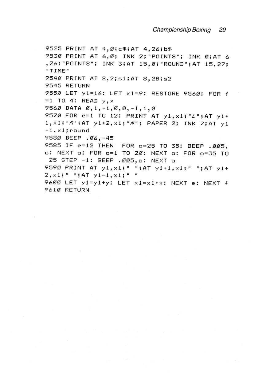 60 Programs For The Sinclair ZX Spectrum - Page 29