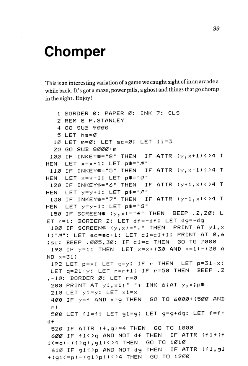 60 Programs For The Sinclair ZX Spectrum - Page 39