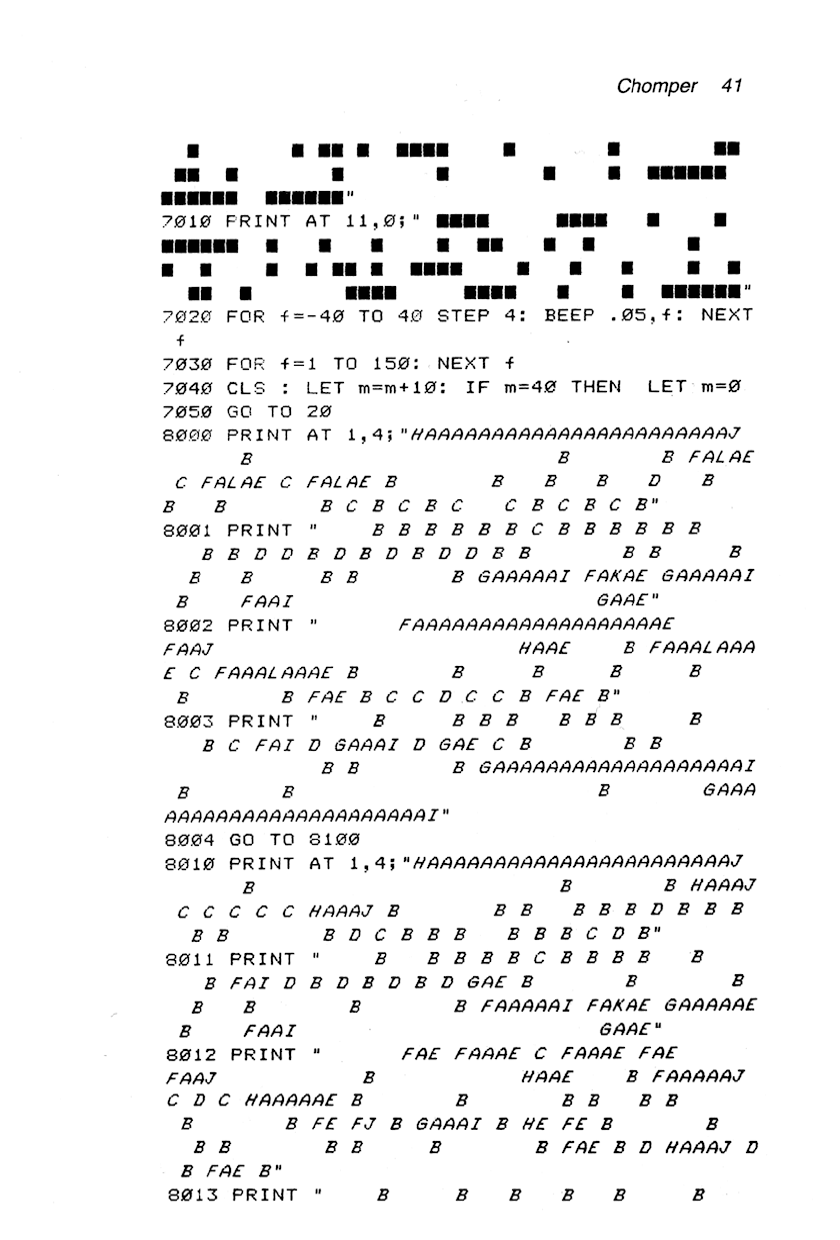 60 Programs For The Sinclair ZX Spectrum - Page 41