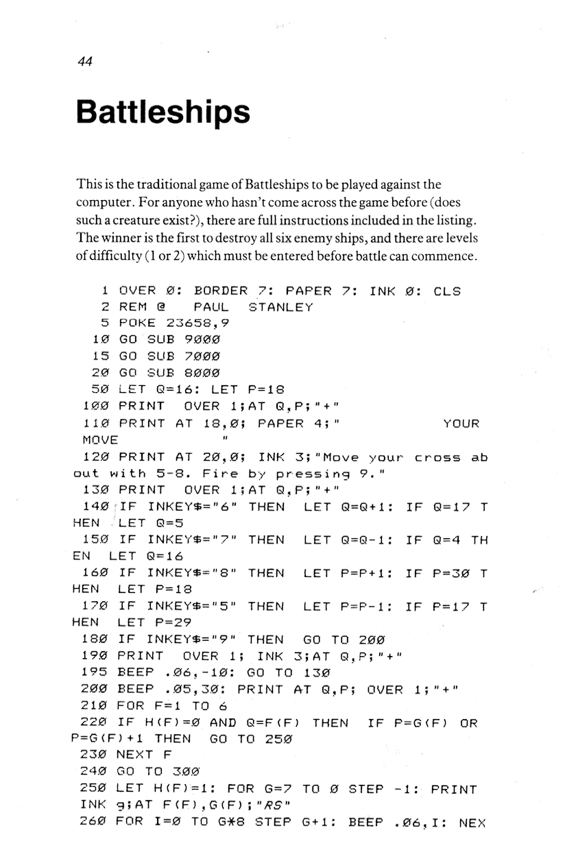 60 Programs For The Sinclair ZX Spectrum - Page 44