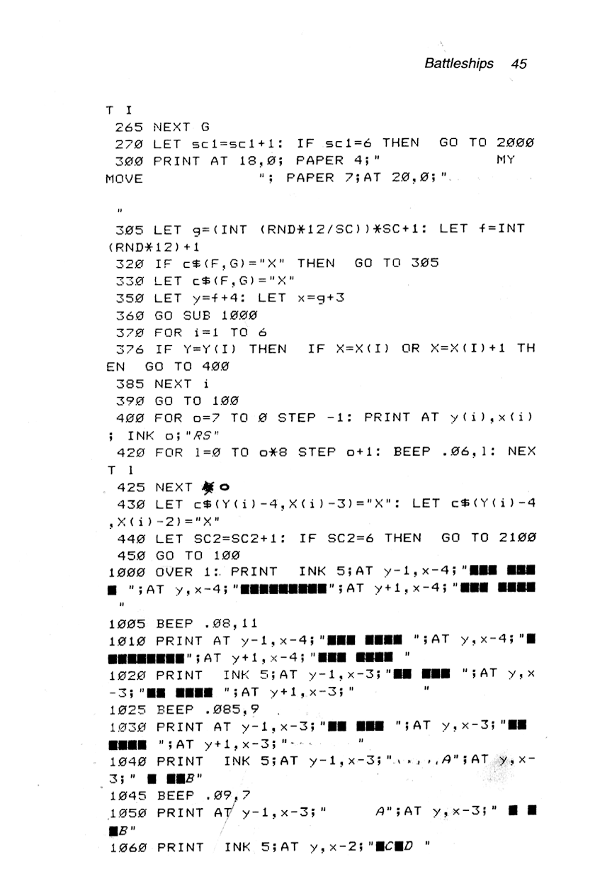 60 Programs For The Sinclair ZX Spectrum - Page 45