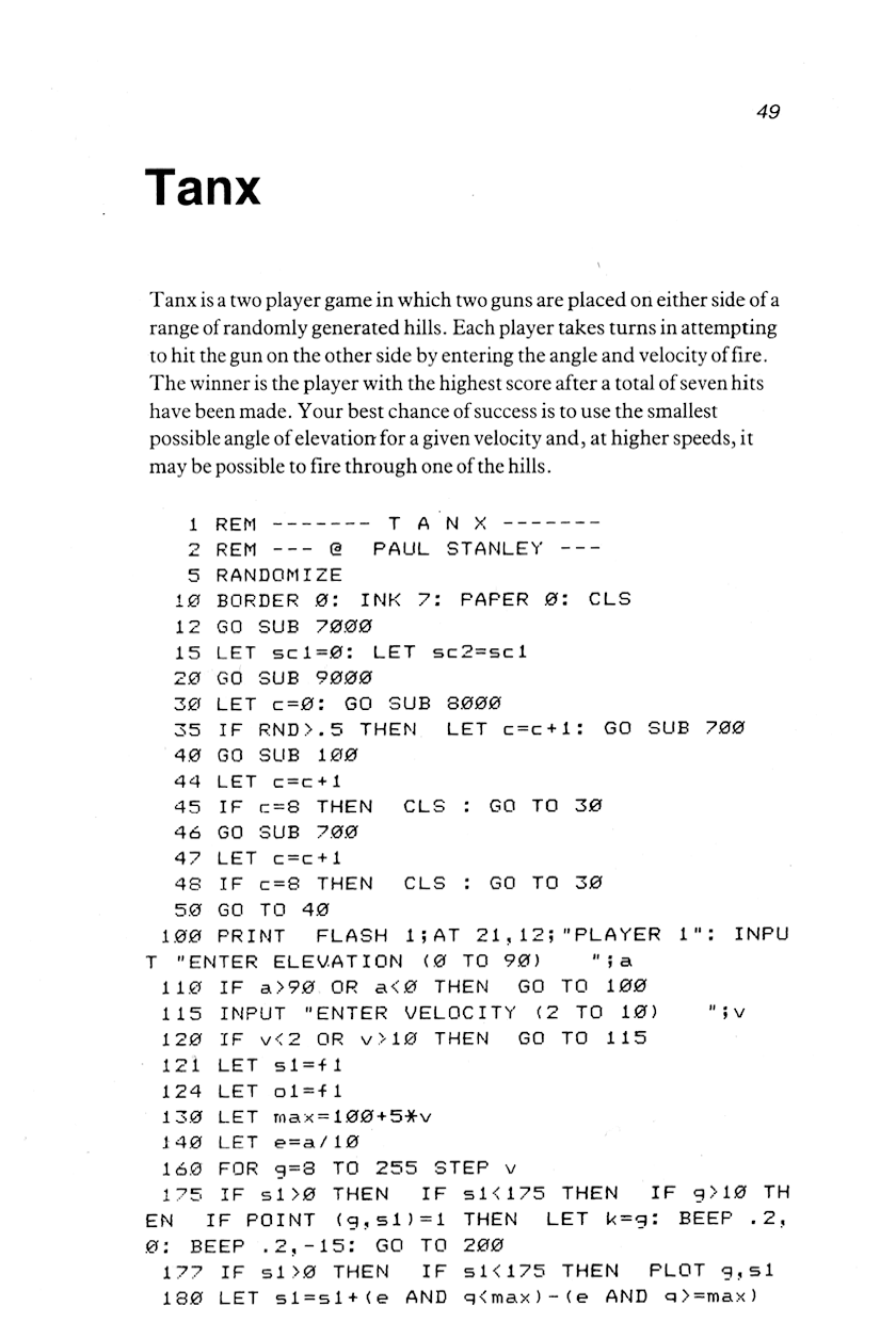 60 Programs For The Sinclair ZX Spectrum - Page 49