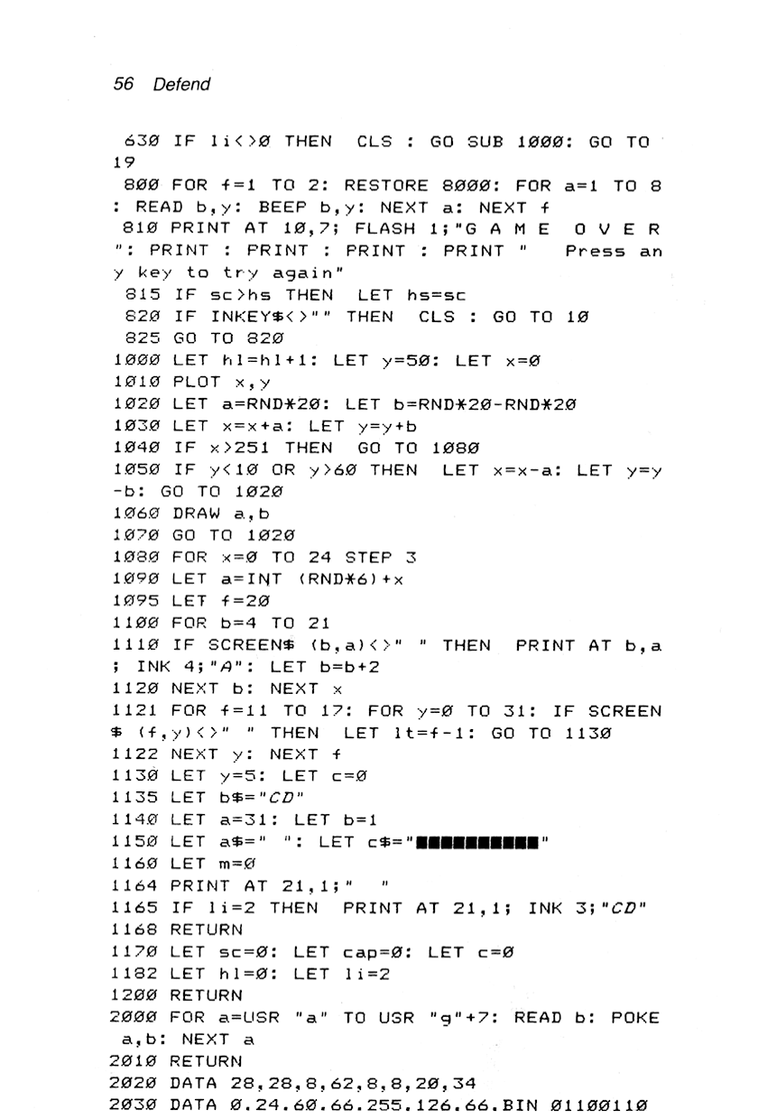 60 Programs For The Sinclair ZX Spectrum - Page 56