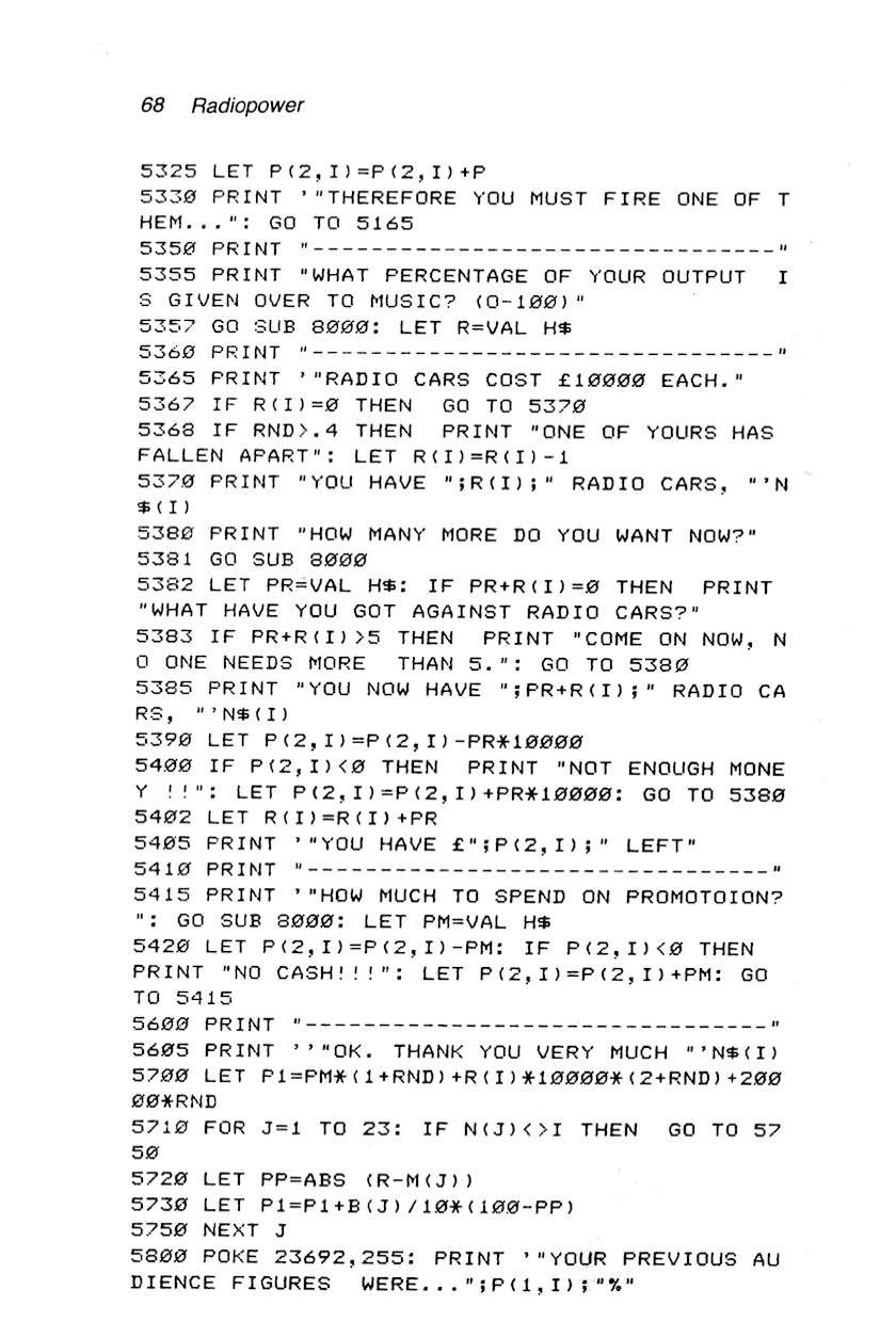 60 Programs For The Sinclair ZX Spectrum - Page 68