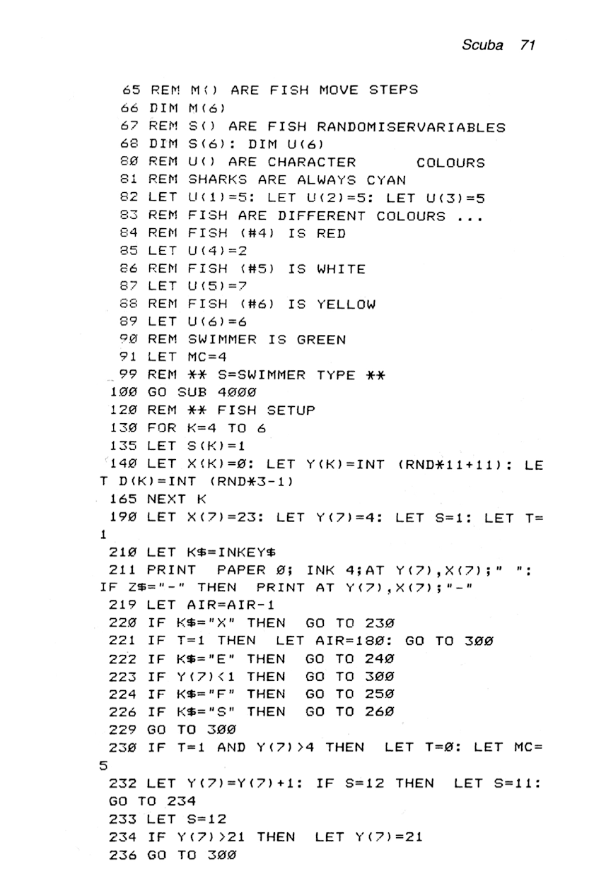 60 Programs For The Sinclair ZX Spectrum - Page 71