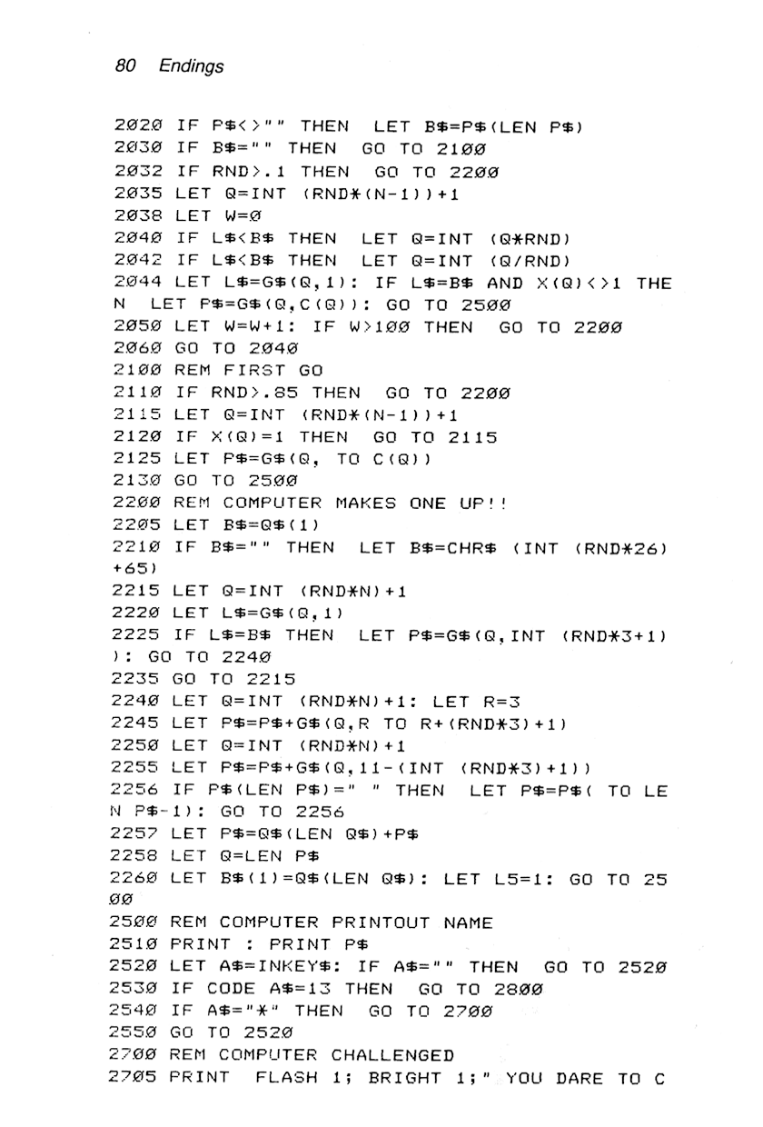 60 Programs For The Sinclair ZX Spectrum - Page 80