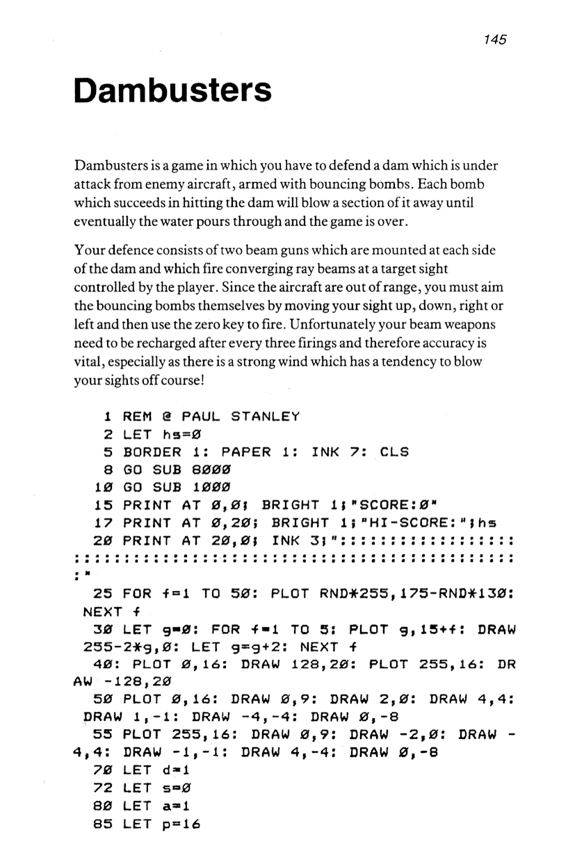 60 Programs For The Sinclair ZX Spectrum - Page 145