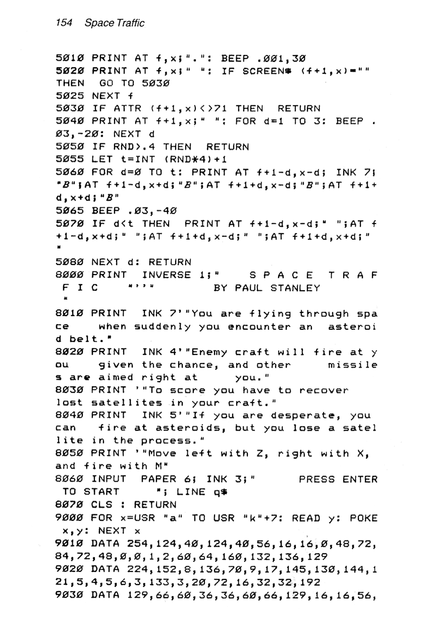 60 Programs For The Sinclair ZX Spectrum - Page 154