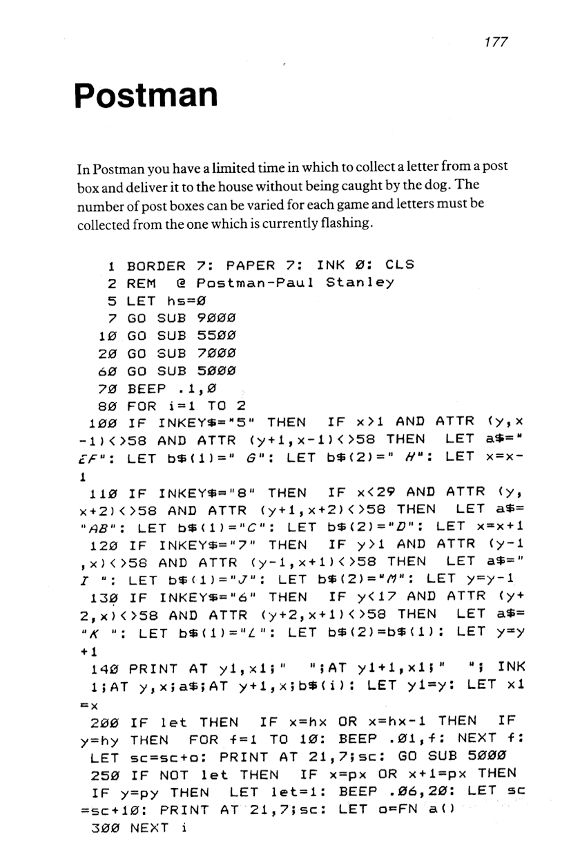 60 Programs For The Sinclair ZX Spectrum - Page 177