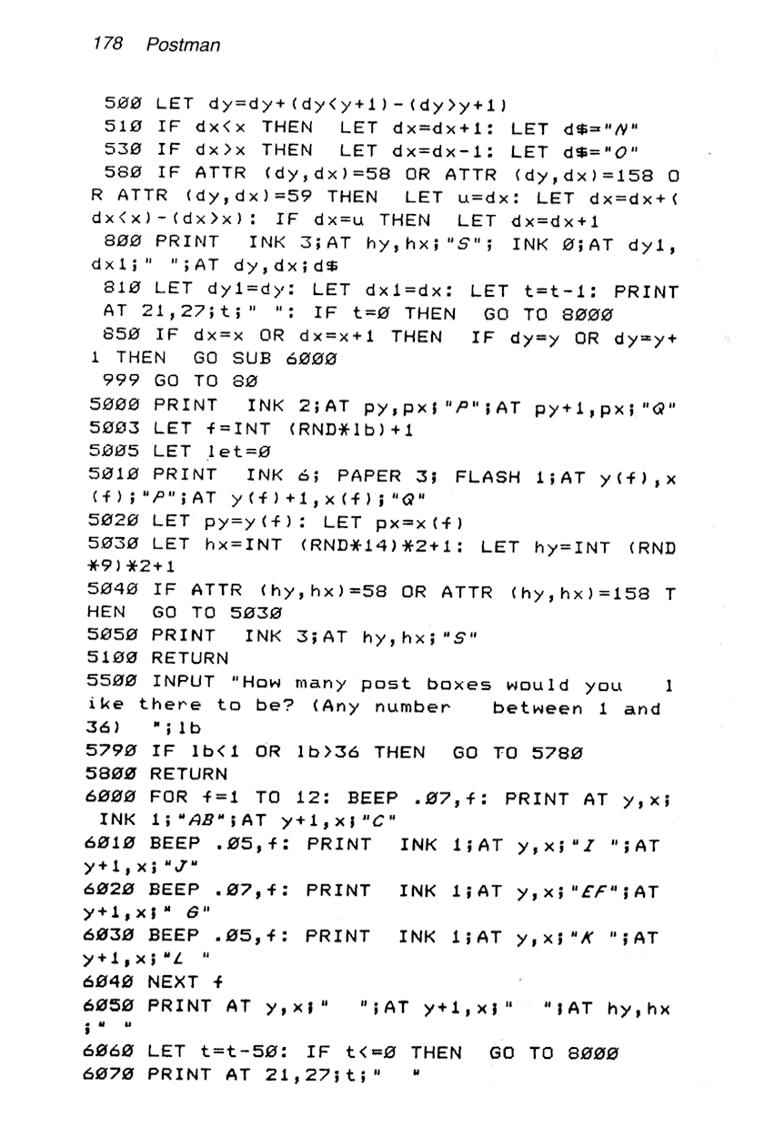 60 Programs For The Sinclair ZX Spectrum - Page 178