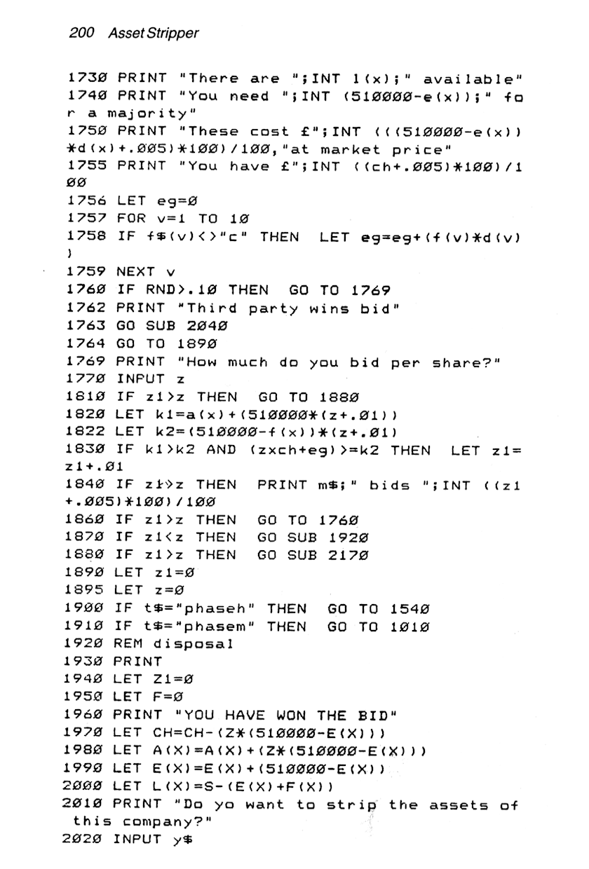 60 Programs For The Sinclair ZX Spectrum - Page 200
