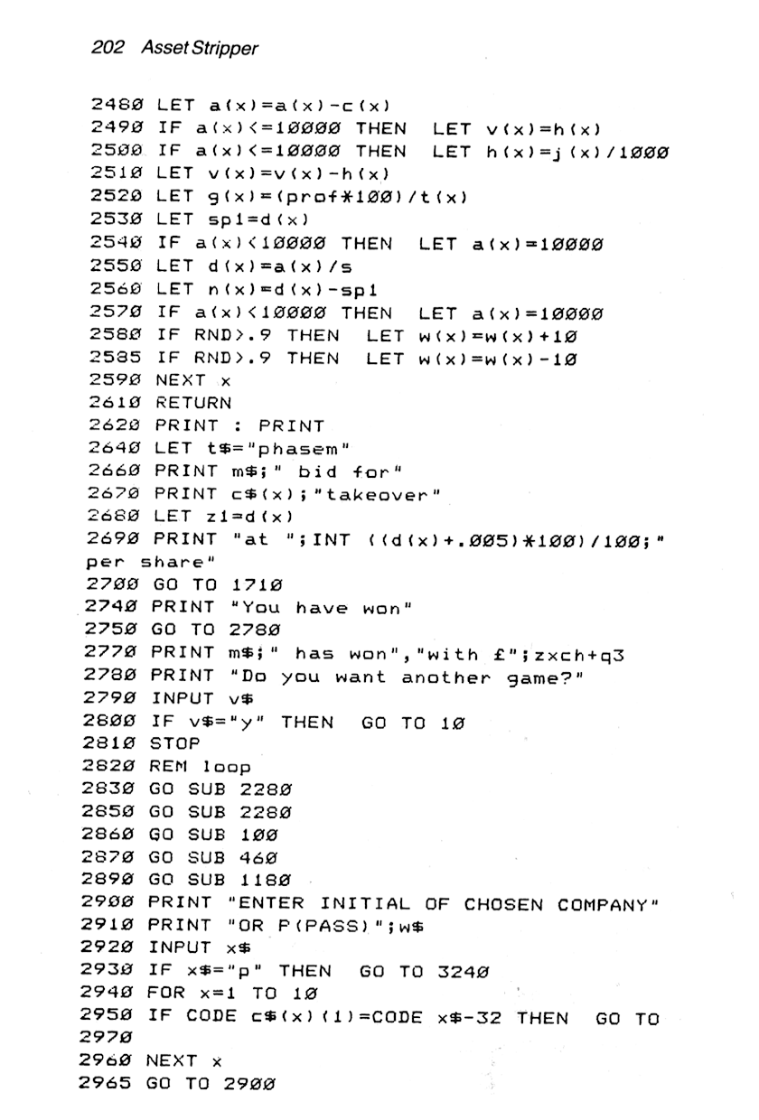 60 Programs For The Sinclair ZX Spectrum - Page 202