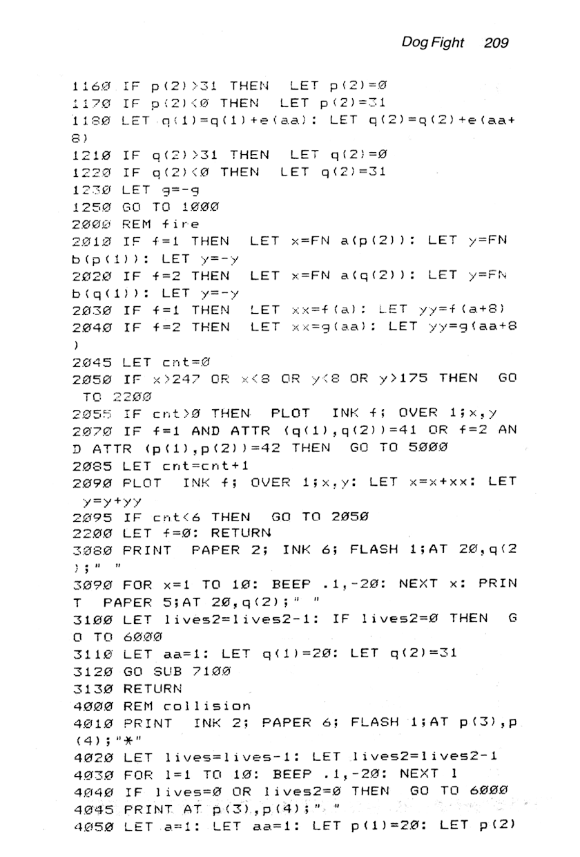 60 Programs For The Sinclair ZX Spectrum - Page 209