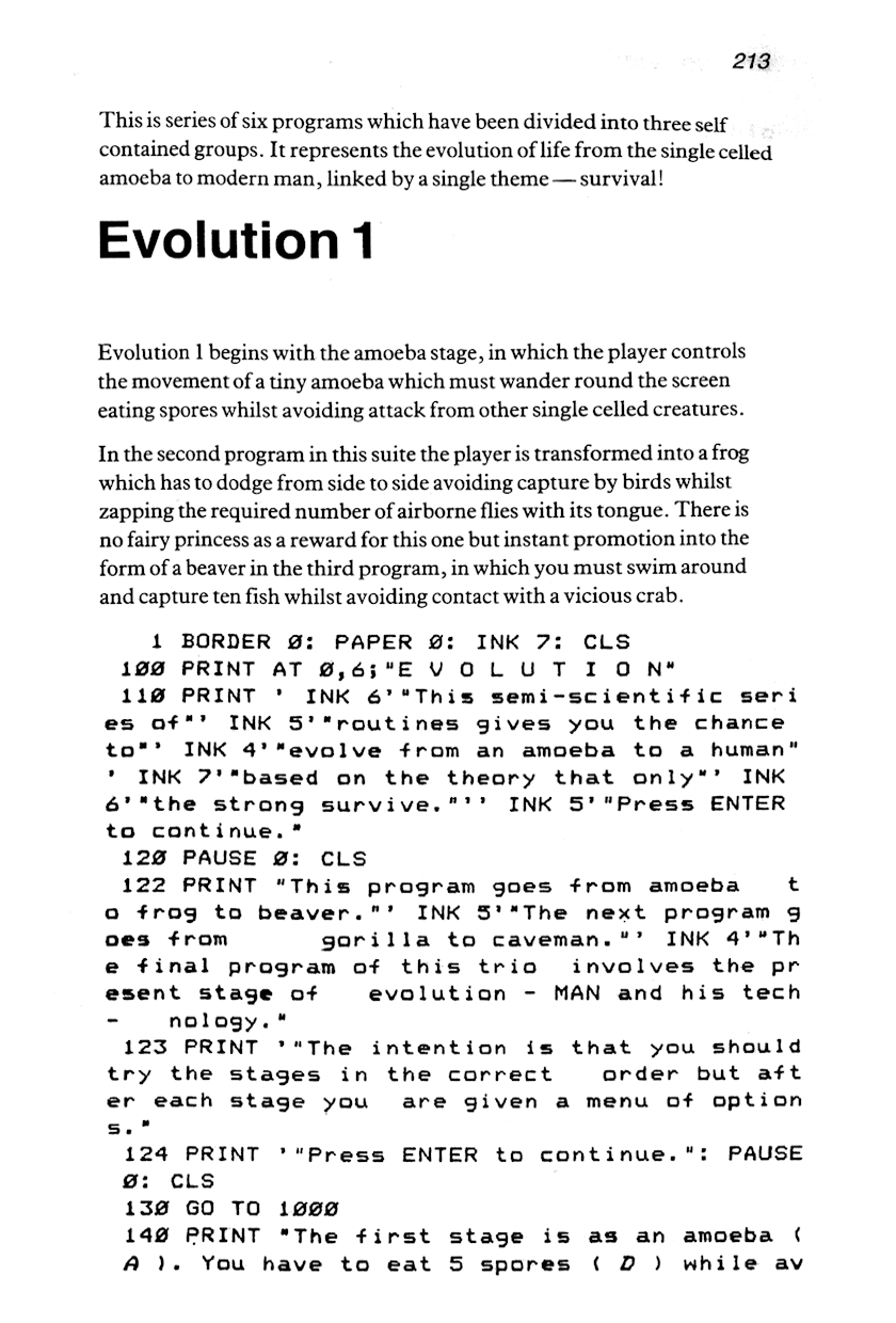 60 Programs For The Sinclair ZX Spectrum - Page 213