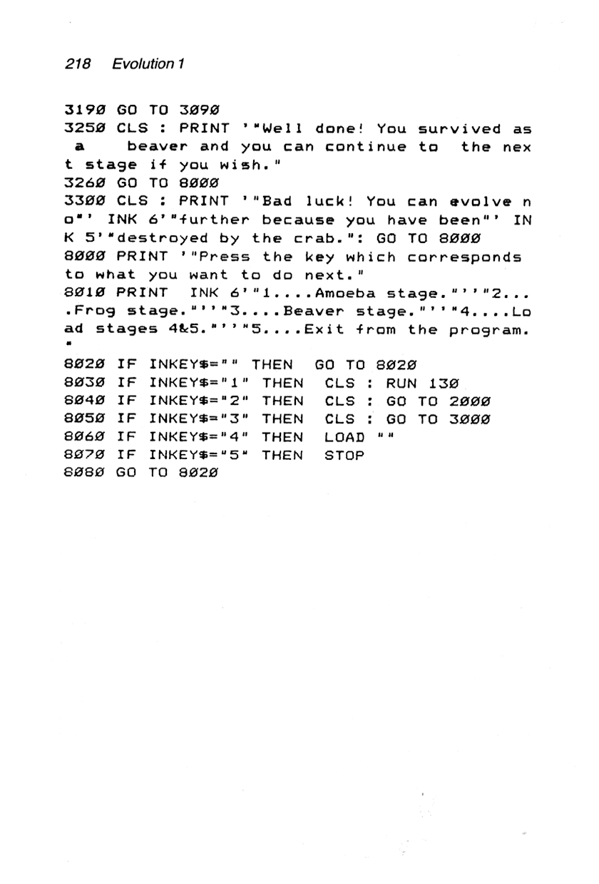 60 Programs For The Sinclair ZX Spectrum - Page 218