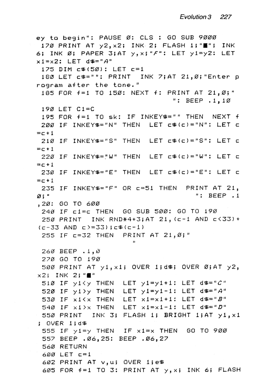 60 Programs For The Sinclair ZX Spectrum - Page 227