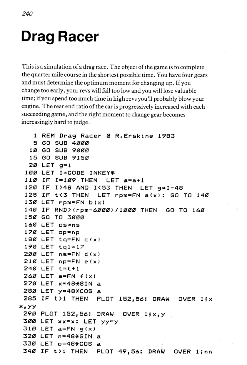 60 Programs For The Sinclair ZX Spectrum - Page 240