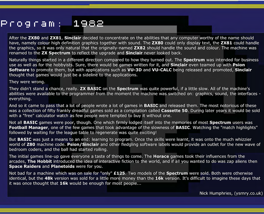 The ZX Spectrum Book - 1982 to 199X - Page 1