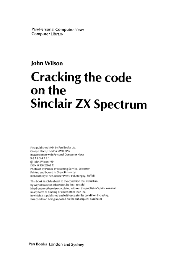 Cracking The Code on the Sinclair ZX Spectrum - Page 3