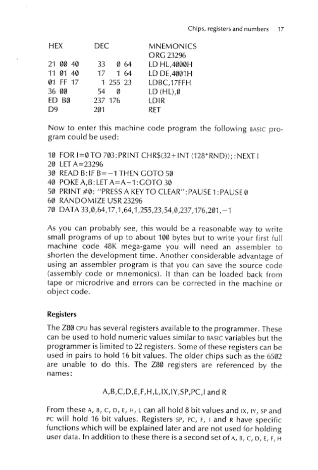 Cracking The Code on the Sinclair ZX Spectrum - Page 17