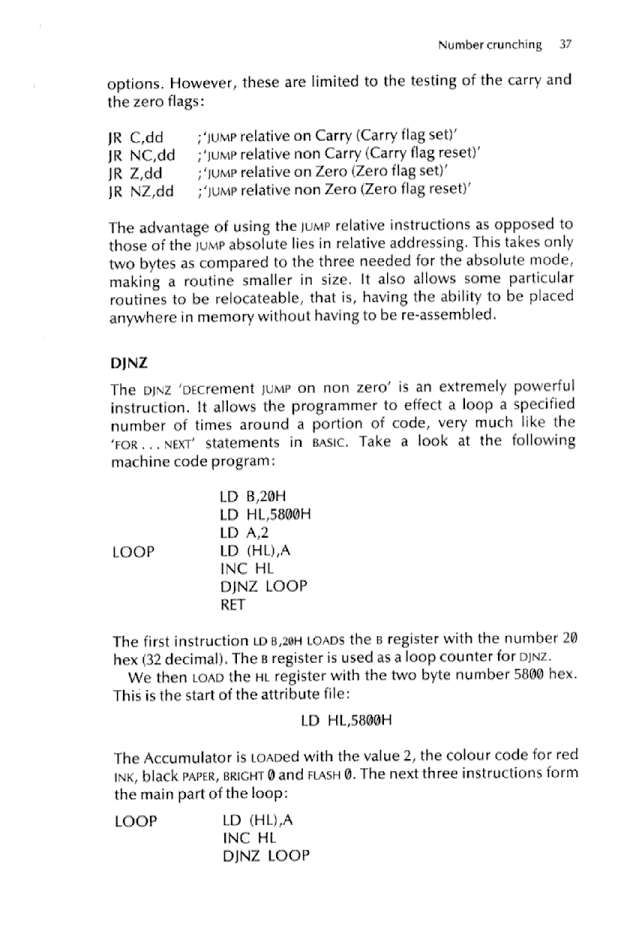 Cracking The Code on the Sinclair ZX Spectrum - Page 37