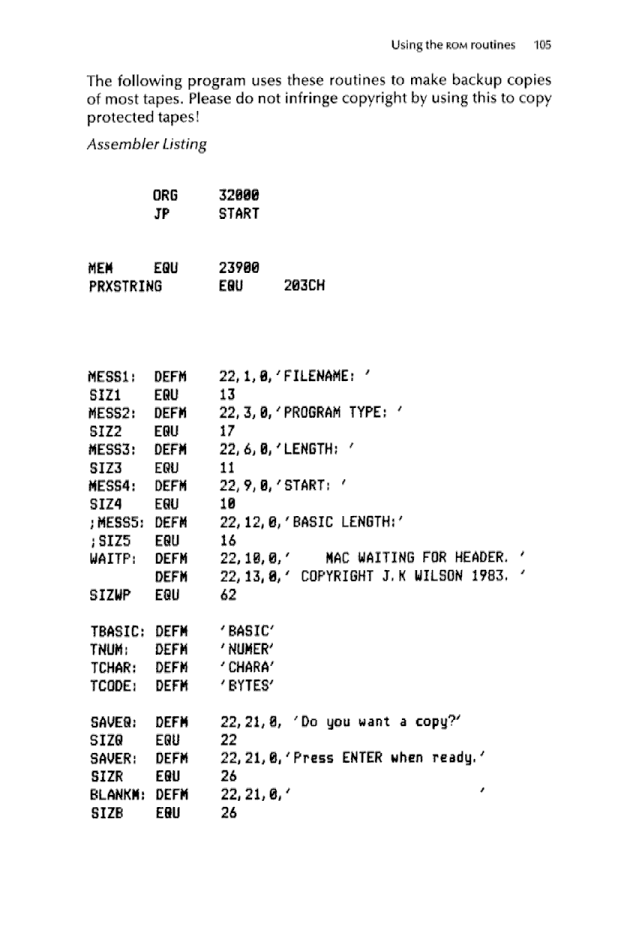 Cracking The Code on the Sinclair ZX Spectrum - Page 105