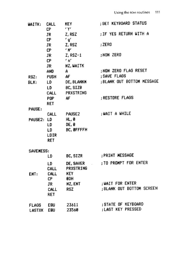 Cracking The Code on the Sinclair ZX Spectrum - Page 111