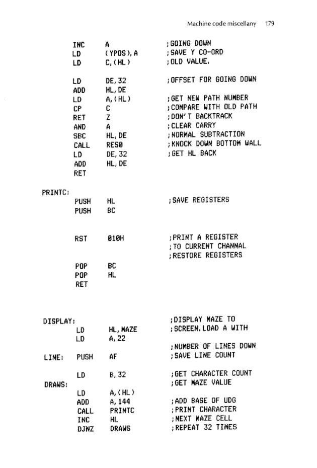 Cracking The Code on the Sinclair ZX Spectrum - Page 179
