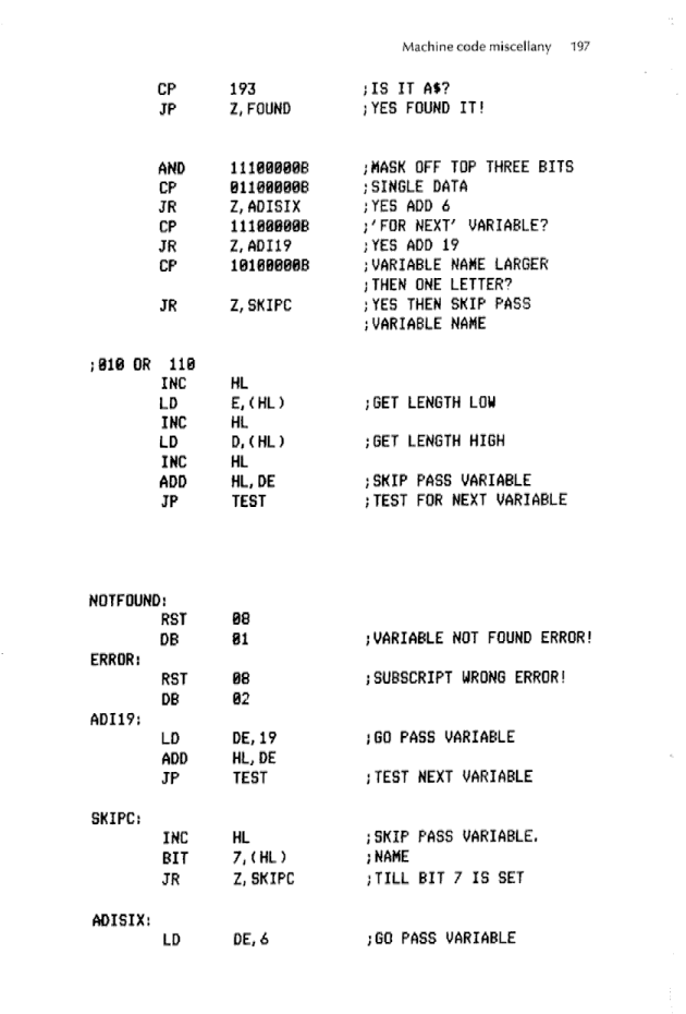 Cracking The Code on the Sinclair ZX Spectrum - Page 197