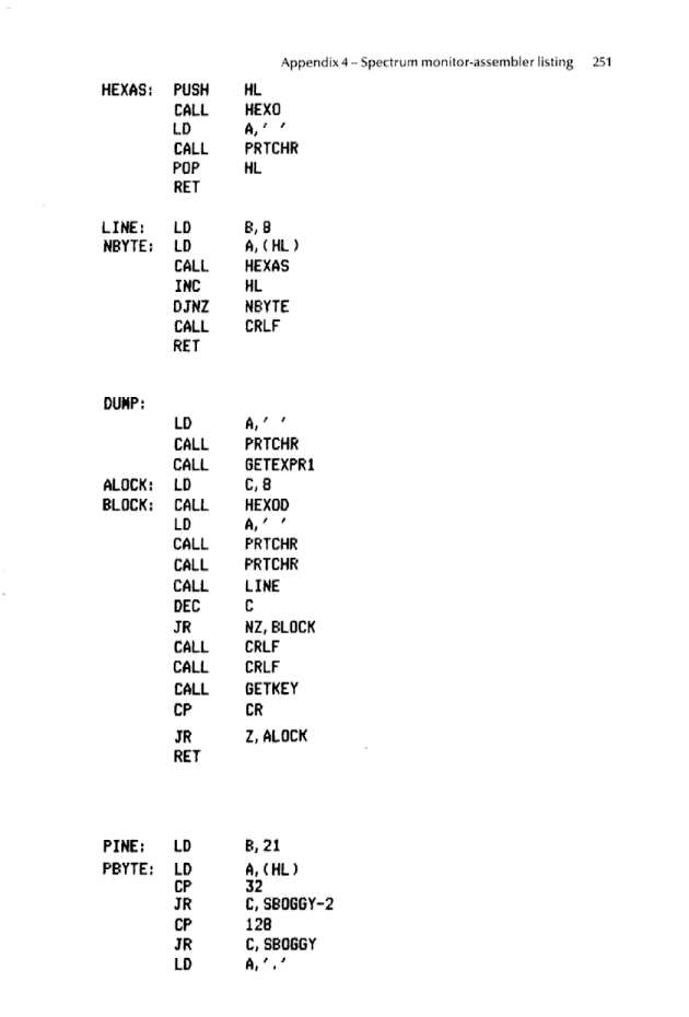 Cracking The Code on the Sinclair ZX Spectrum - Page 251