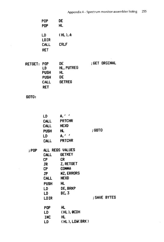 Cracking The Code on the Sinclair ZX Spectrum - Page 255