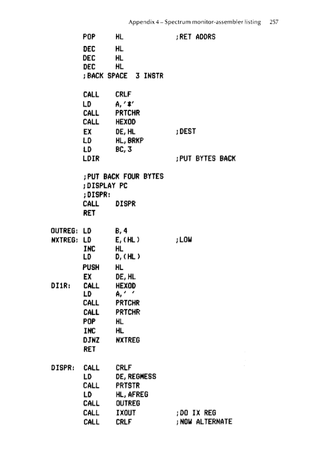 Cracking The Code on the Sinclair ZX Spectrum - Page 257