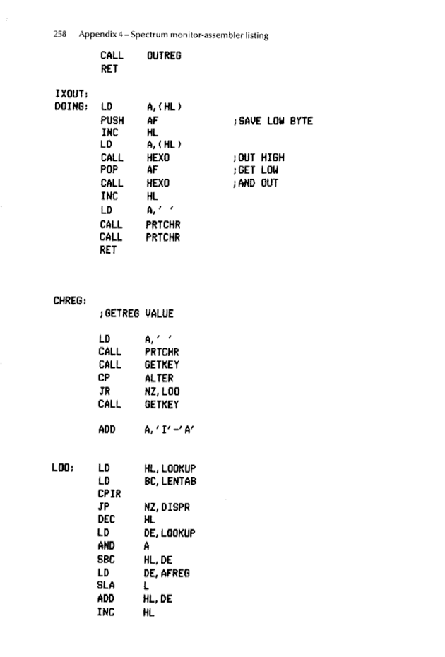 Cracking The Code on the Sinclair ZX Spectrum - Page 258