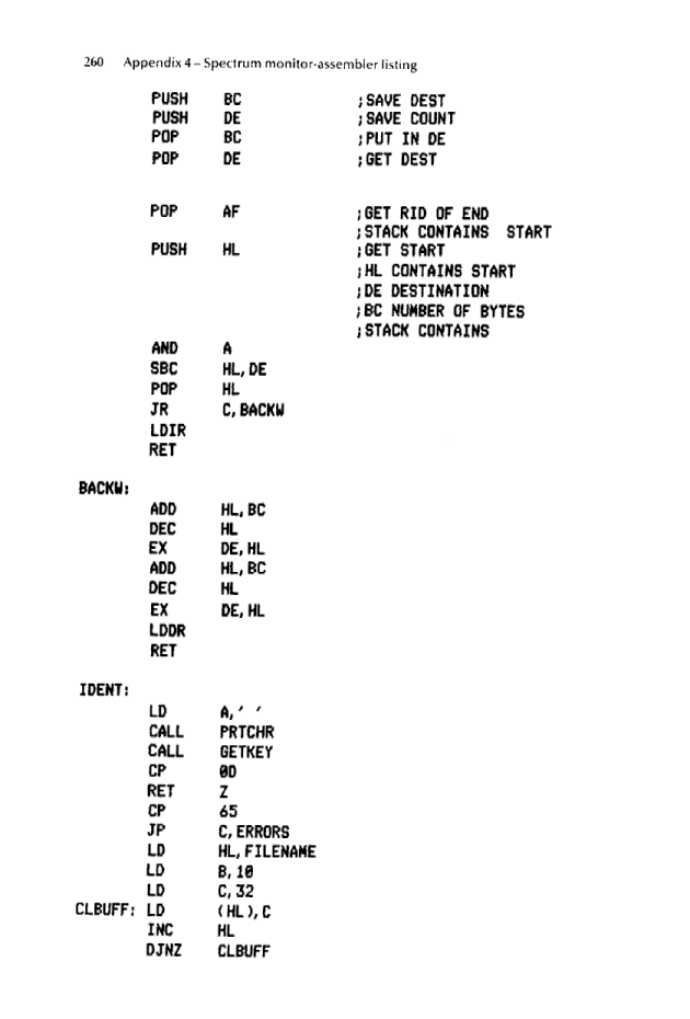 Cracking The Code on the Sinclair ZX Spectrum - Page 260