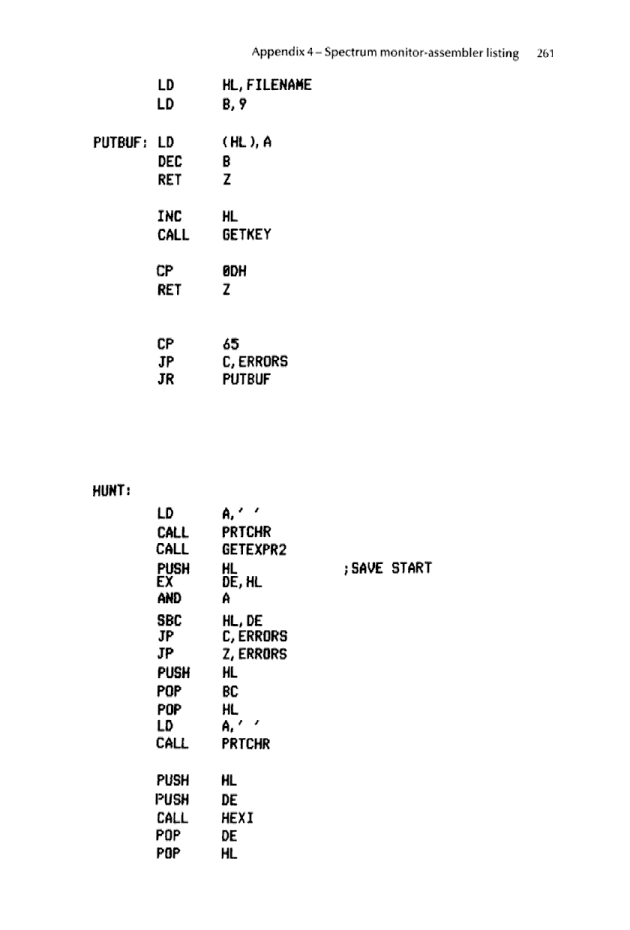 Cracking The Code on the Sinclair ZX Spectrum - Page 261