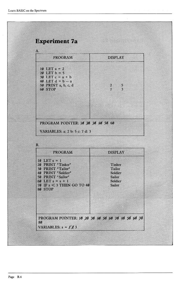 Learn BASIC on the Spectrum - Appendix B.4