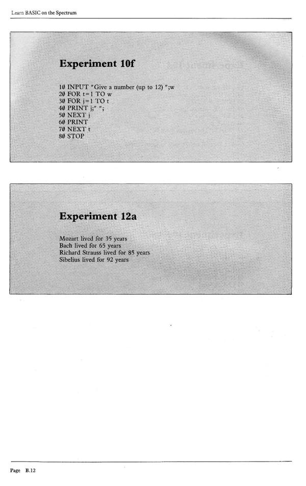Learn BASIC on the Spectrum - Appendix B.12