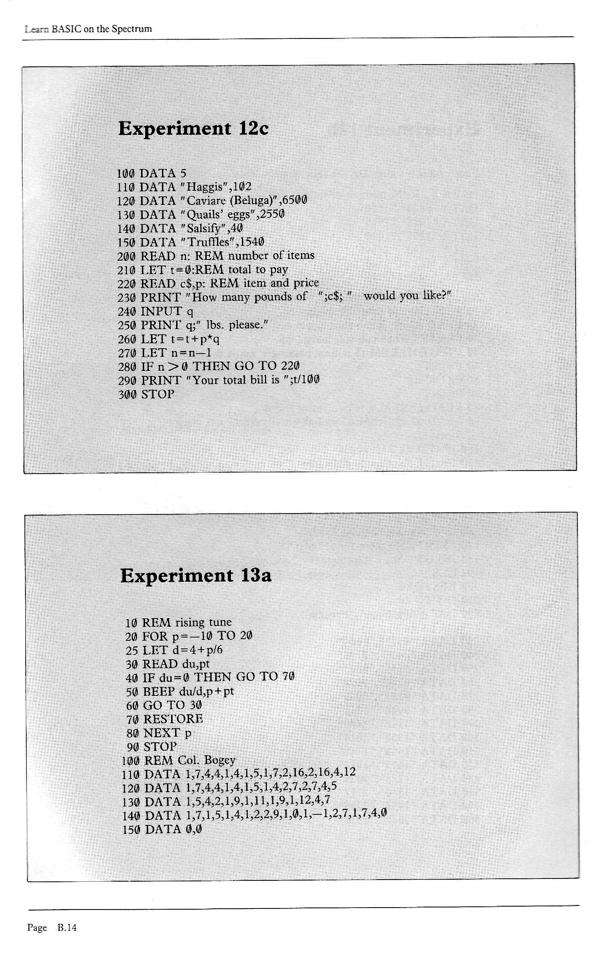 Learn BASIC on the Spectrum - Appendix B.14