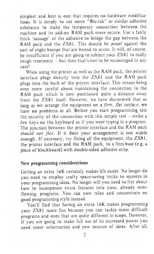 The Art of Programming the 16K ZX81 - Page 2