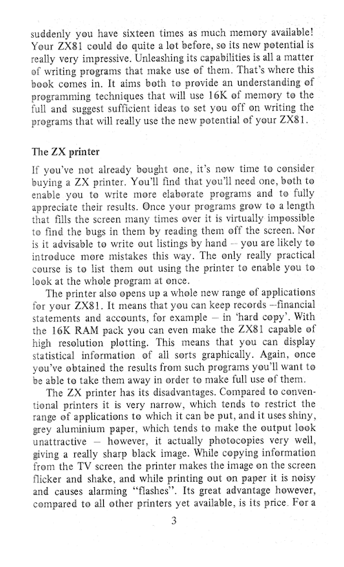 The Art of Programming the 16K ZX81 - Page 3