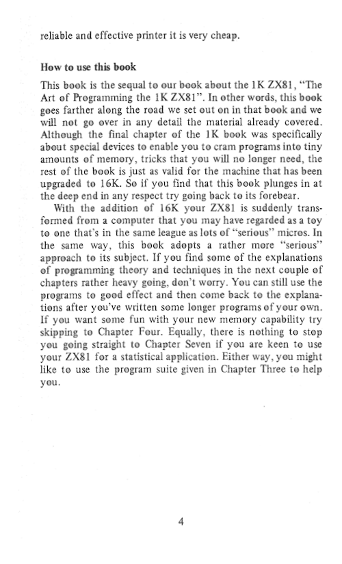 The Art of Programming the 16K ZX81 - Page 4